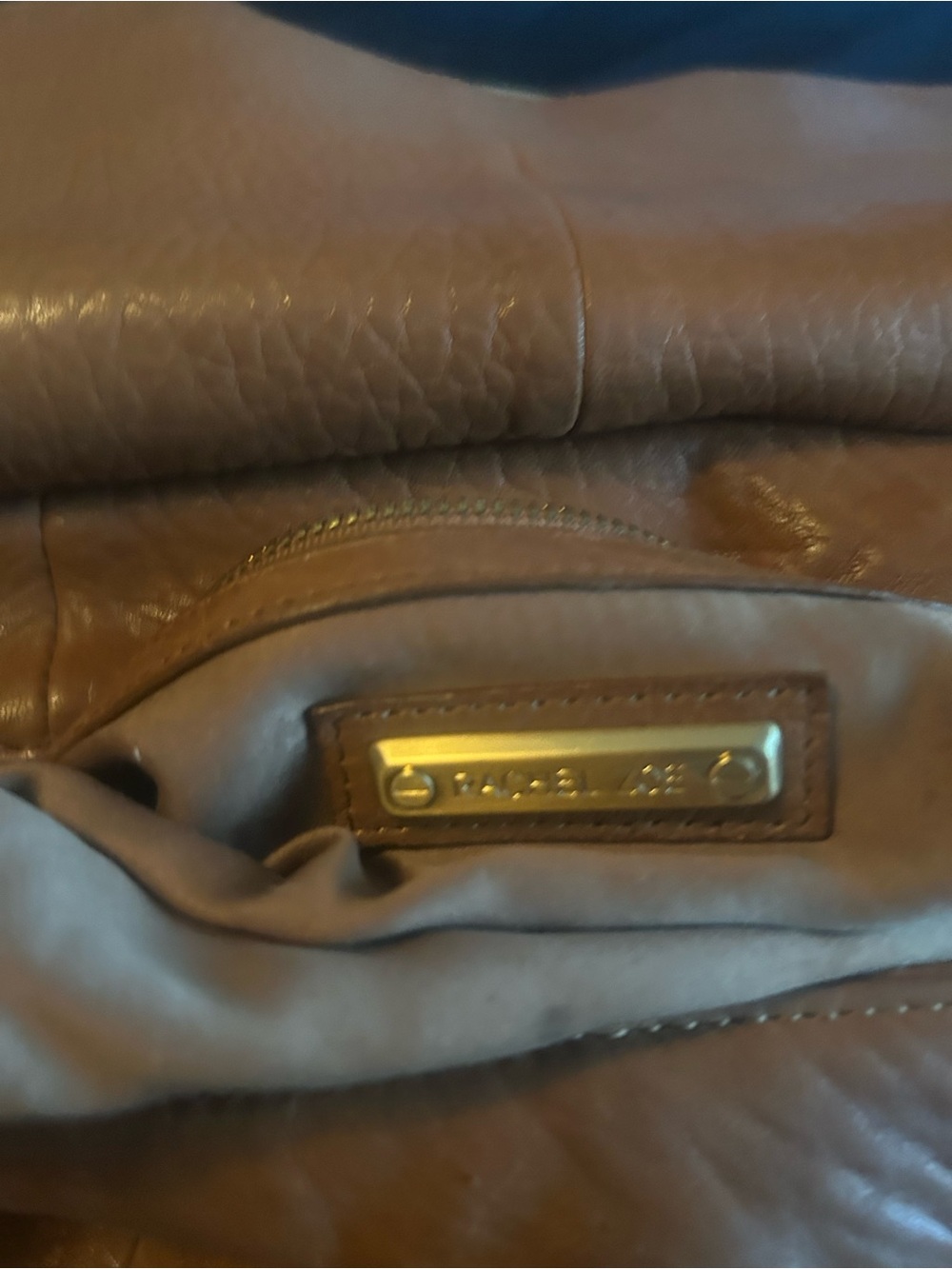Rachel Zoe Brown Pebbled Leather Shoulder Satchel - Picture 4 of 4